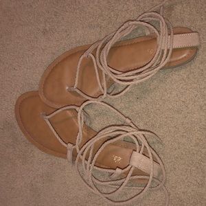 Lace up sandals